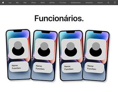 Ampliação do site da Apple FUNCIONÁRIOS