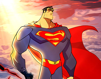 Project thumbnail - superman illustration