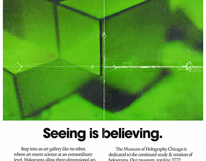 (Unofficial) Museum of Holography Chicago Print Advert