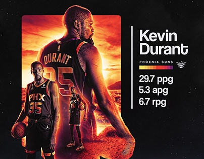 Kevin Durant Phoenix Suns Artwork