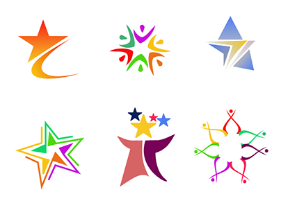Colorful Star Logos