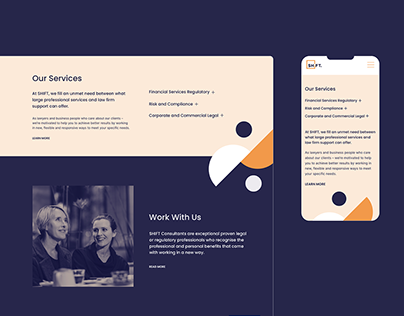 SHIFT | Front-End Website Design