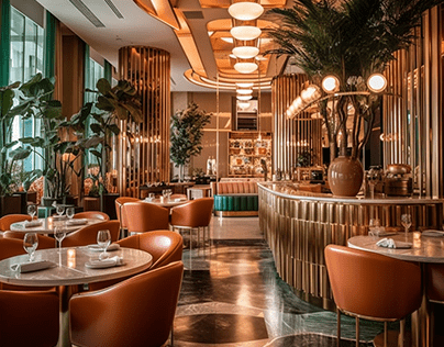 Interior Design , Art Deco Restaurant - 01