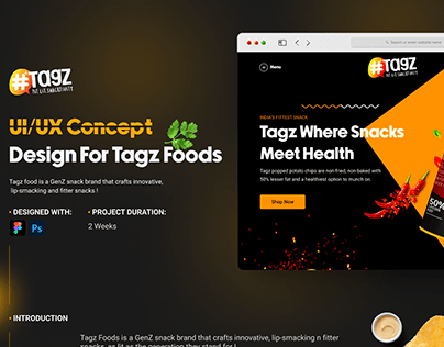 TagZ Food Snacks Concept