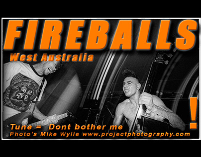 Fireballs live music photography Mike Wylie