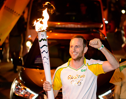 Joe Gebbia Airbnb CPO - Olympic Torch Brazil