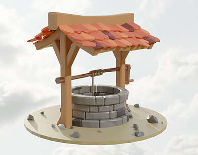 A Low-poly Water Well