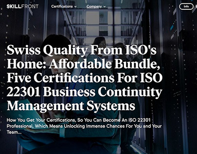 SkillFront ISO 22301 BCMS Systems Affordable Bundle