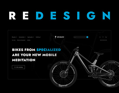 REDESIGN of the site for bicycles