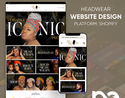 Wraps By Bijoux | Headwear - Shopify Website Design