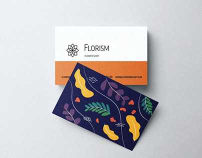 Business card for flower shop “FLORISM”