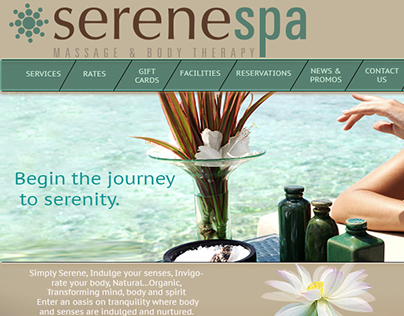 Serene Spa Website (hard copies)