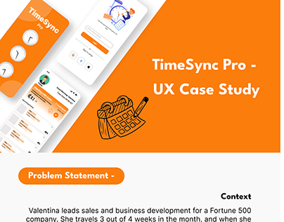 Time sync pro - ux case study A calender application