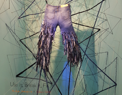 Window Display: Nudie Jeans X Chiharu Shiota