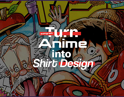 Turn Anime into Shirt Design - ONE PIECE