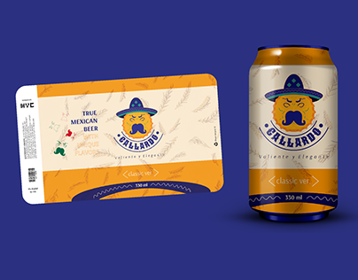 Gallardo Light Beer | Branding & Label Design