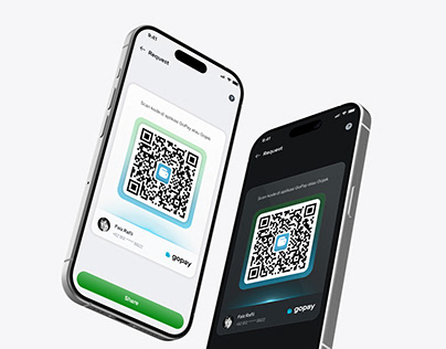 Request QR on GoPay app