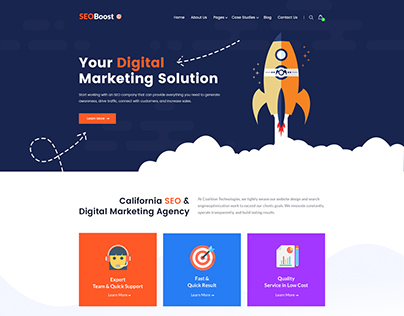 Home Page for Digital Agency