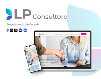 Proyecto freelance: diseño web - LP Consultora