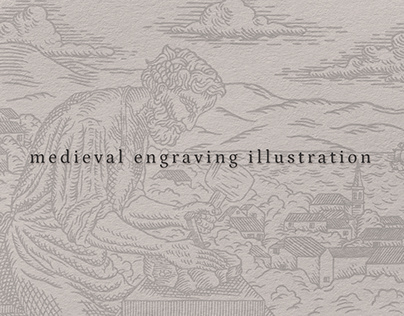 Medieval Engraving Illustration