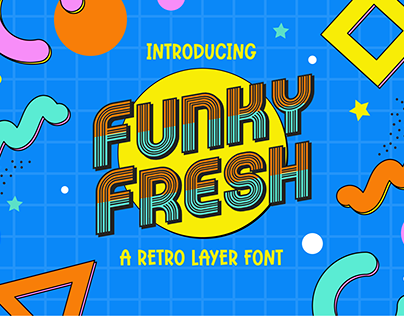 Funky Fresh FD - Retro Layer Font