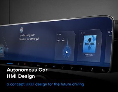 Autonomous Car HMI Design