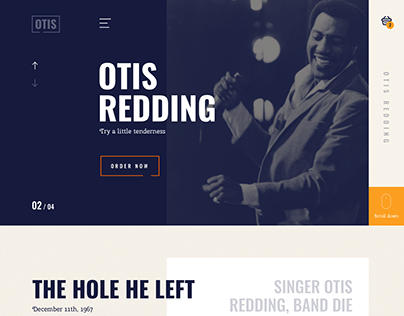Otis Redding webdesign 2018