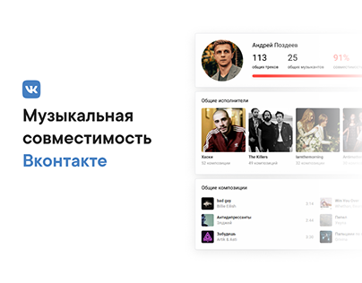 Музыкальная совместимость Вконтакте