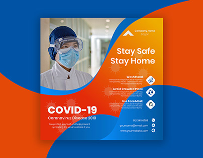 Covid-19 Corona-Virus Pandemic Awareness Social Post