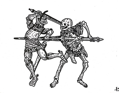Série Dance of the death engraving.