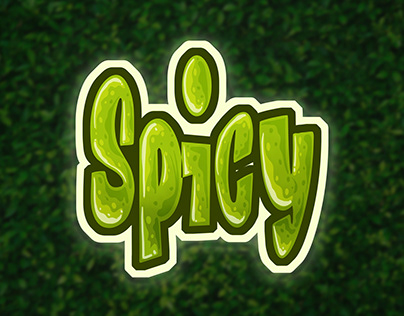 Custom Hand-drawn Vector Logo of "Spicy"