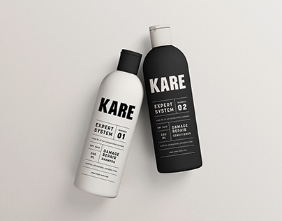 Kare shampoo packaging