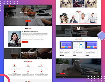 Corporate landing page - PSD to Bootstrap