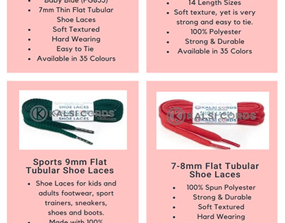 Buy Flat shoe laces