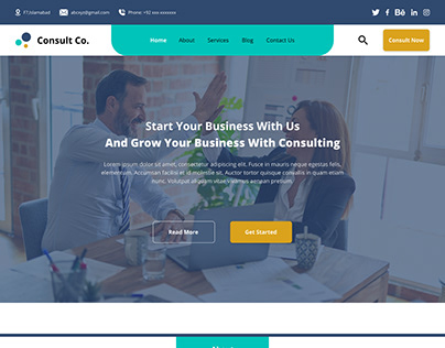 Consult Co. Landing Page