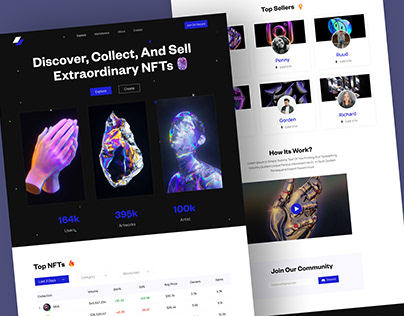 NFT Marketplace Website Design