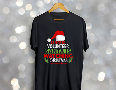 Be nice volunteer santa is watching christmas