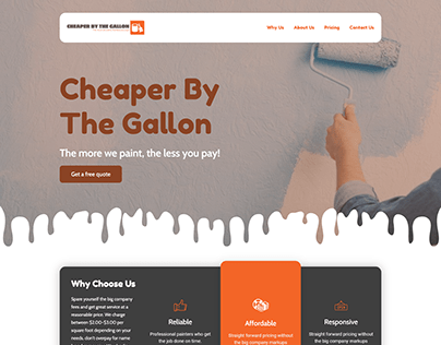 Cheaper by the gallon landing page