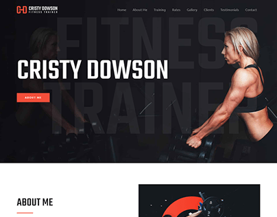 landing page website for fitness-trainer