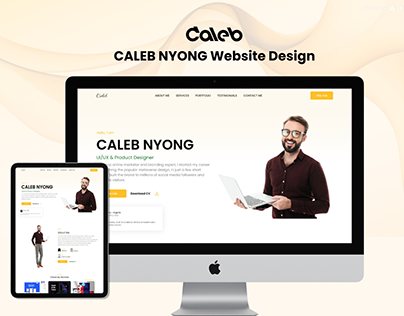 Project thumbnail - Caleb Nyong Website Design
