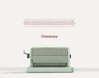 Clummsyy - A broken typewriter connecting people