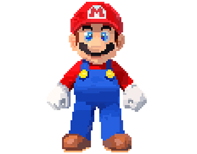 Pixelated Super Mario