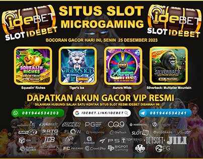 IDEBET Situs Slot Microgaming Bisa Via Dana
