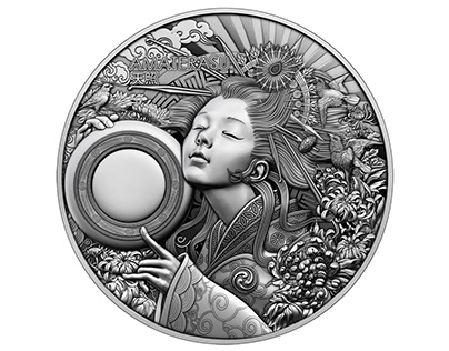 3D model for the Amaterasu coin