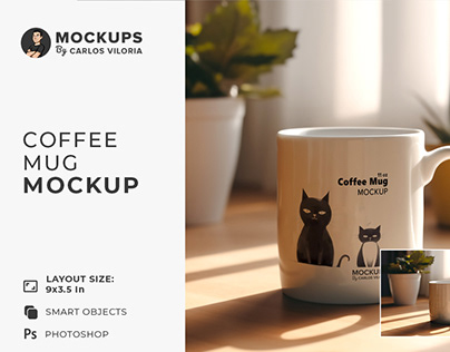 Cozy Coffee Mug Mockup - Pro Mockup for Logos