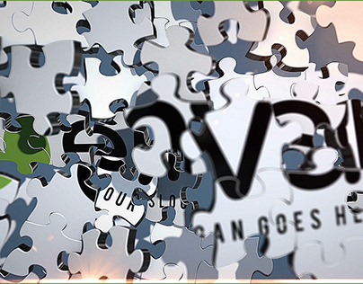After effects template - Puzzle logo