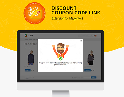 Discount Coupon Code Link Extension for Magento 2