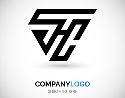 Modern Minimalist SHC logo design template