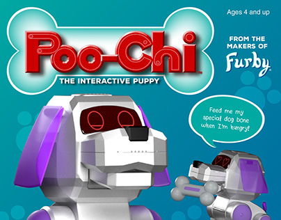 "Poo-Chi" 3D Modelled Robotic Dog