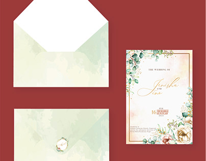 Wedding Card for a client